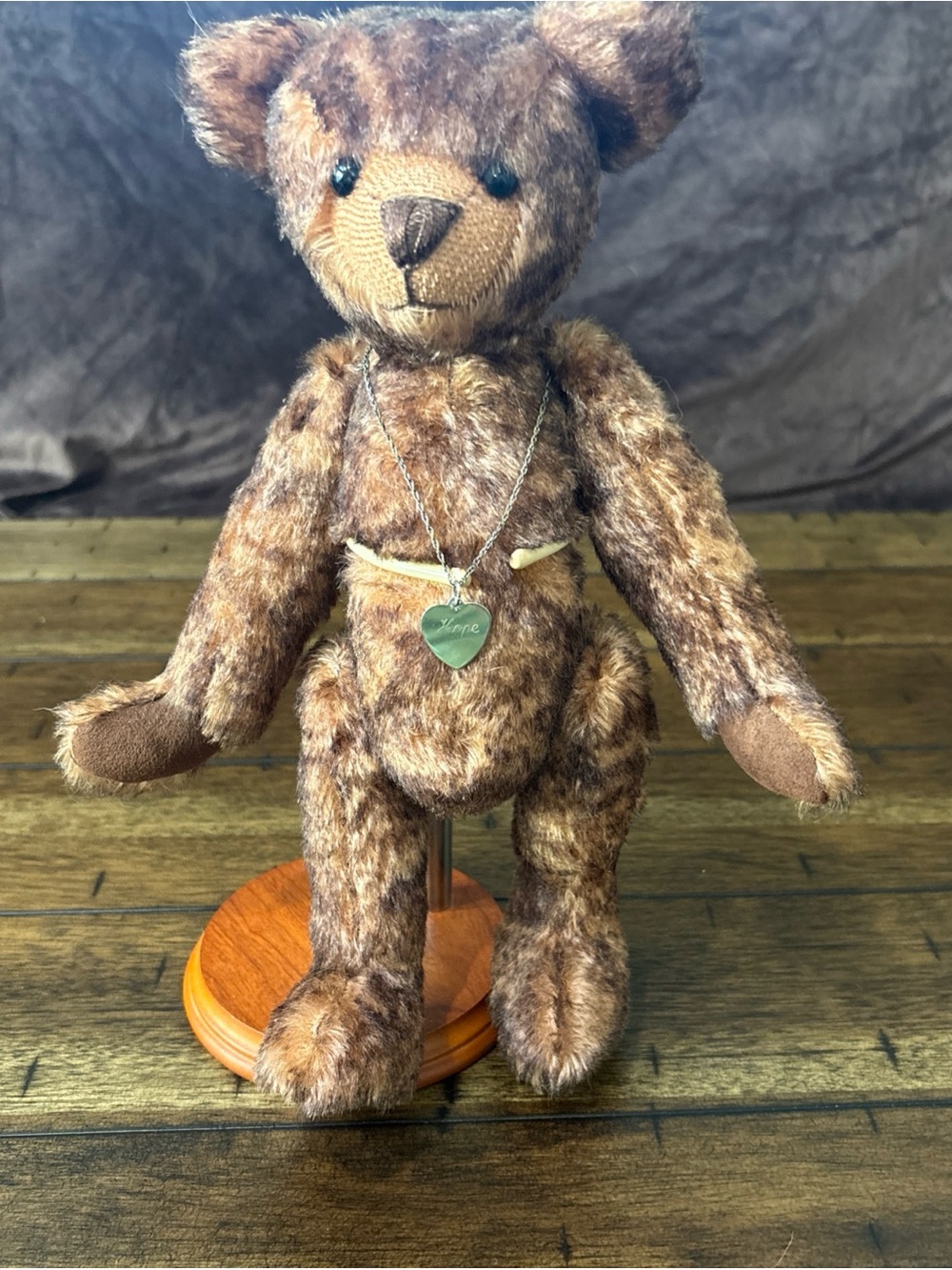 Source Unknown Brown Plush Teddy Bear with Heart Pendant
